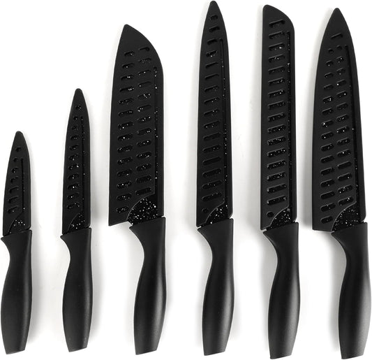 Cuchillos de Cocina con Funda (6 Piezas)